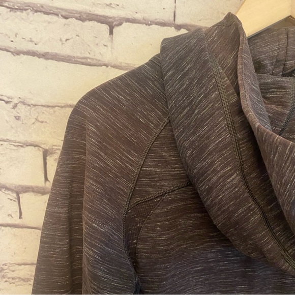 Lululemon Athletica Scuba Hoodie Heathered Marled Gray SZ 6 - Picture 7 of 8